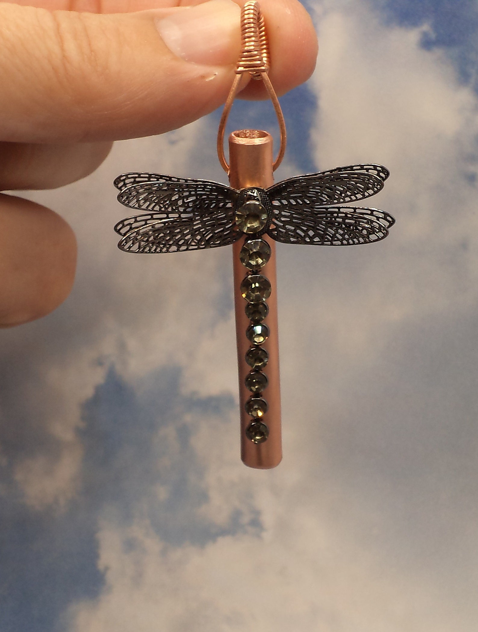 Breathing Necklace Breathing Tool Copper Necklace Etsy