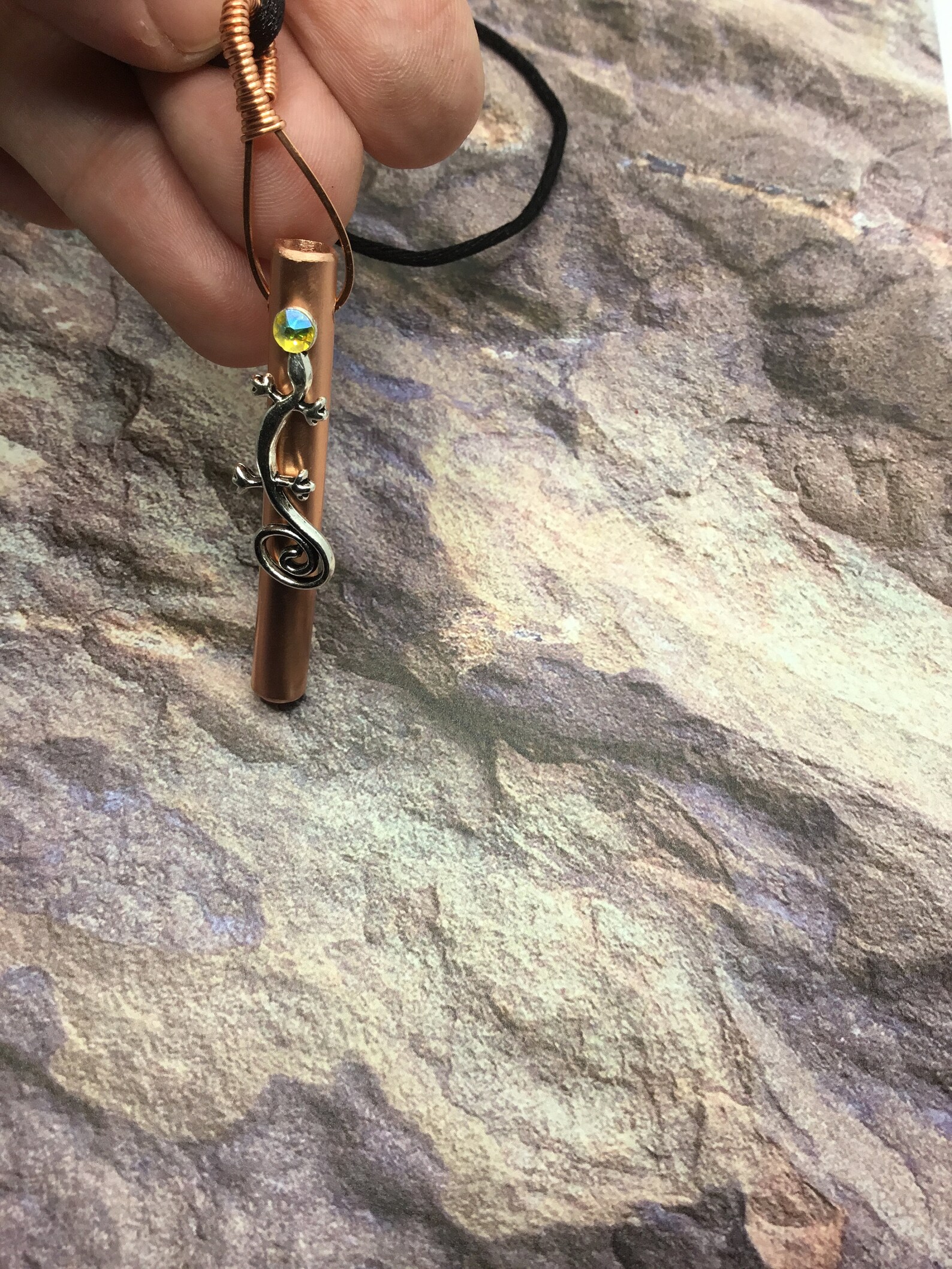 Breathing Necklace Jewelry Anxiety Stress Relief Etsy