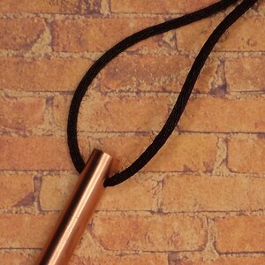 Breathing Necklace Breathing tool Copper Necklace Meditation Necklace Mindful Jewelry Anxiety Relief Stress Relief Tube Without Wire Loop