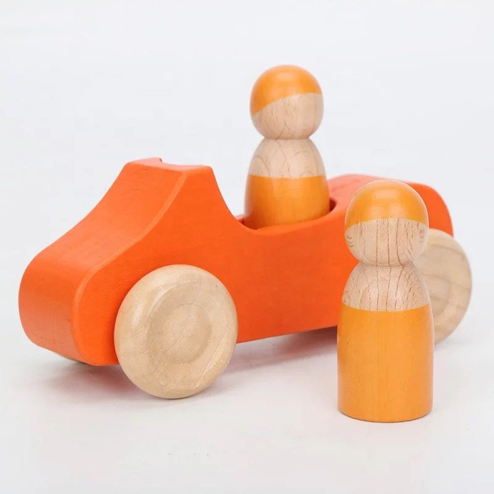 Handmade 7 Wooden Cars Wooden Push Along Toys 1st Birthday Etsy