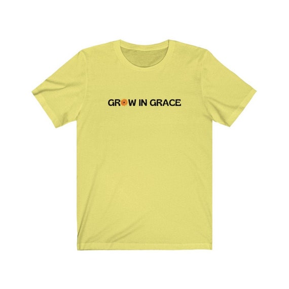 Grow In Grace Christian Shirt Flower T Shirt Women's | Etsy