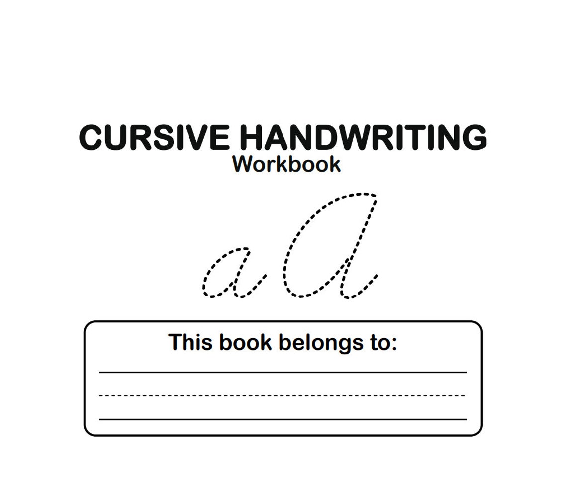 Cursive Handwriting Practice Sheets Printable Handwriting Etsy Canada