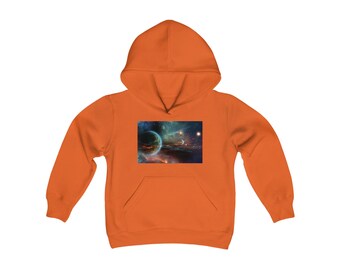 Youth  Outerspace Heavy Blend Hooded Sweatshirt