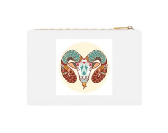 Aries Zodiac Sign Make Up Pouch