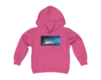 Outerspace Heavy Blend Kapuzen-Sweatshirt für Mädchen und Jungen