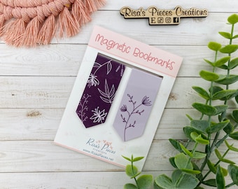 Floral Magnetic Bookmark, Reading Accessory, Planner Clip, Planner Accessory, for student, for reader, Easter basket idea, Gift for Teacher