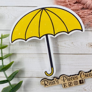 Yellow Umbrella Sticker, How I Met Your Mother Sticker, HIMYM Stickers, TV Show Stickers, Waterproof Stickers