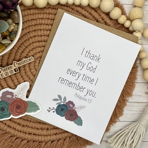 Glossy Thank God Card, Thankful for You, Greeting Cards, Blank Cards, Christian Card, Birthday Card, Card for Friend, Card for Spouse