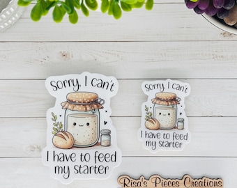 Introvert Homesteader Sticker for Laptop or Water Bottle, Friend Gift for Introvert, Neurodivergent Gift, Sourdough Starter, Homesteading