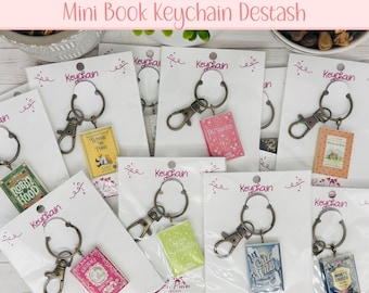 Miniature Book Keychain: Reader Gift, Book Lover, Bibliophile