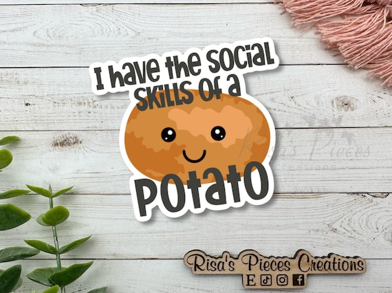 AntiSocial Sticker, Funny Sticker for Laptop, Water Bottle Stickers, Best Friend Gift for Introvert, Neurodivergent Gift, For Coworkers