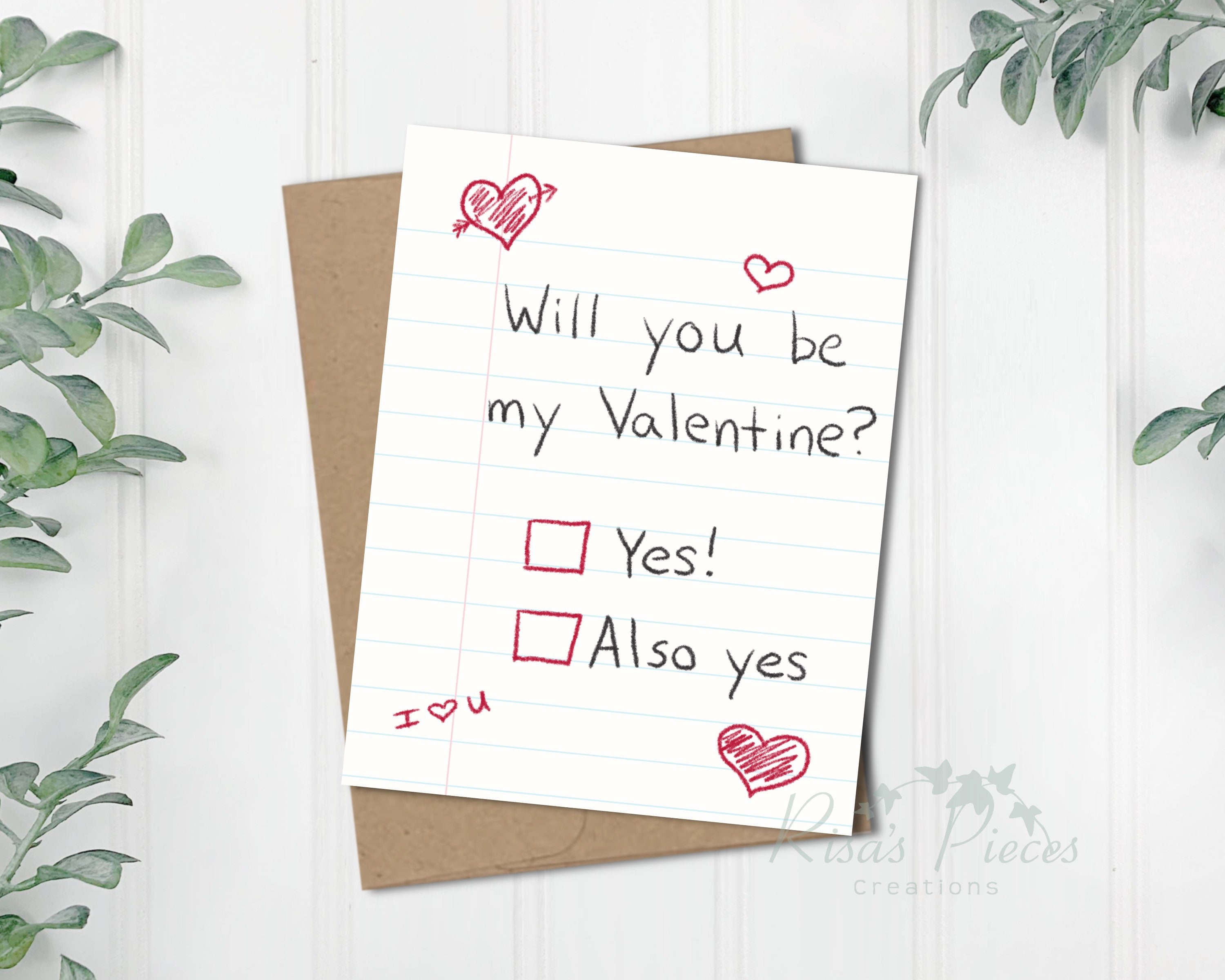be my valentine card, cute valentine's day card for girlfriend