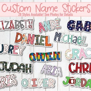 Custom Name Stickers, Name Decal, Stocking Stuffer for Kids, Personalized Name Sticker for Teen, Best Friend Birthday Gift, School Supplies