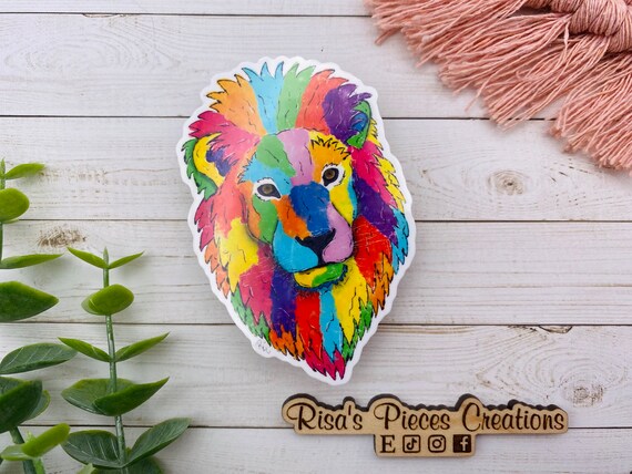 Animals on the rainbow sticker - . Gift Ideas