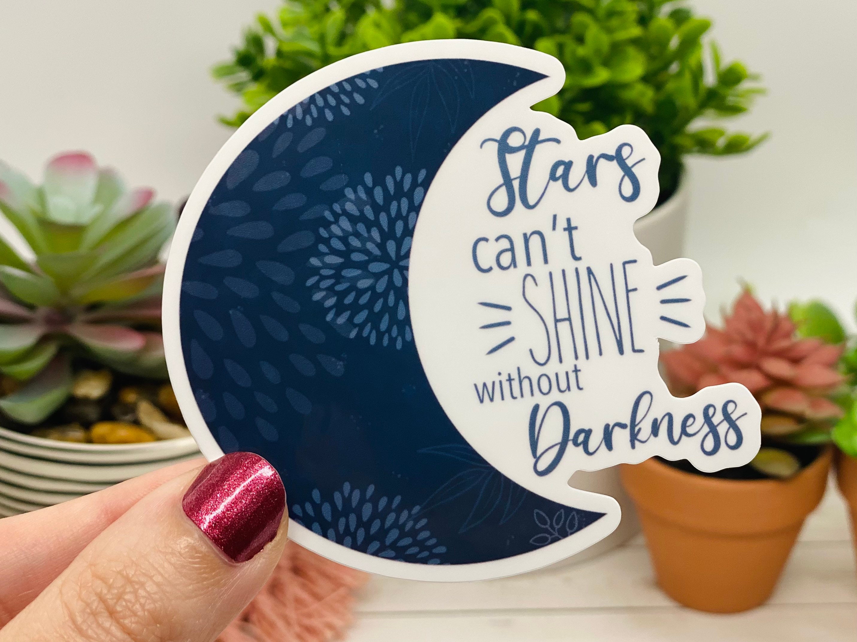 First Aid Sticker Moon Moon Sticker, Mental Health Stickers, Inspirational Quote, Encouraging ...