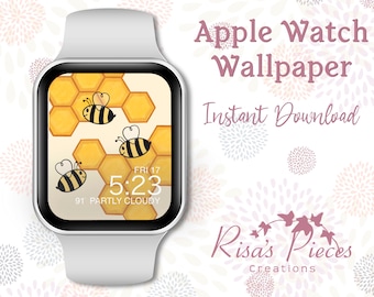 Honey Bee Apple Watch Wallpaper, Smart Watch, Watch Background, Apple Watch Accessories, Apple Watch Face, Watch Lock Screen, Bumble Bees