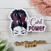 Curl Power Stickers, Curly Hair Sticker, Hair Don't Care, Messy Bun ...
