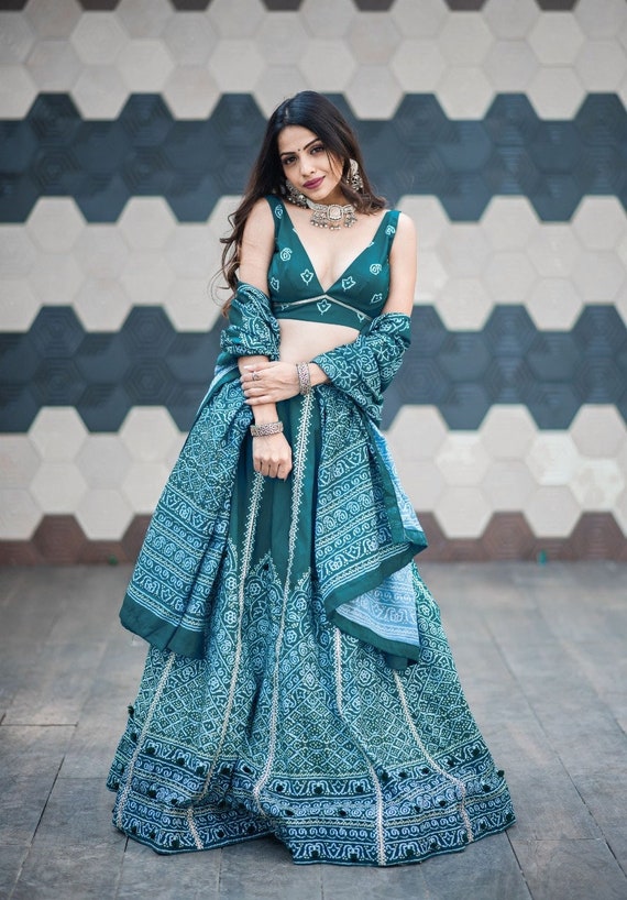 bandhani lehenga