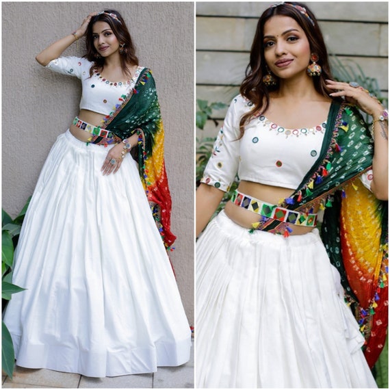 Multi Color Slub Cotton Lehenga Choli | Cotton lehenga, Modest evening  dress, Lehenga