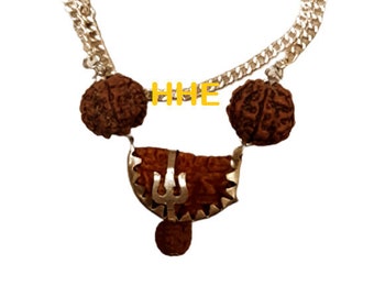 Ek Mukhi Rudraksha como colgante con cadena de color plata Envío GRATIS a todo el MUNDO