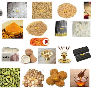 Havan Yagya Agnihotra | Sampurn / Complete Havan Samgri Kit (Pack of 31 Items) FREE Shipping across the GLOBE