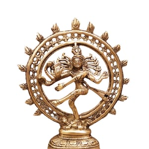 Nataraja Brass Statue Idol for Home and Temple (9.6 inches High) FREE Shipping across the GLOBE
