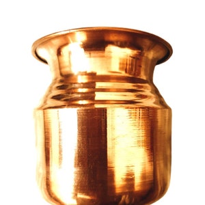Hari Har Exim Big Copper Metal Lota Kalash (5 inches High) FREE Express Shipping across the GLOBE