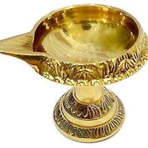 Set van 2 messing metalen Kuber-olielampen/Akhand Diya GRATIS expresverzending over de hele WERELD
