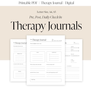 Digital terapijournal, utskrivbara terapianteckningar, anteckningar före och efter terapisessioner, reflektionsjournal, hälsokontroll
