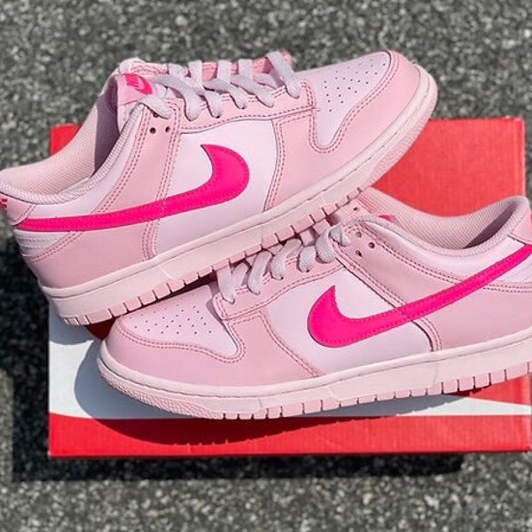 Triple Pink Dunks Etsy