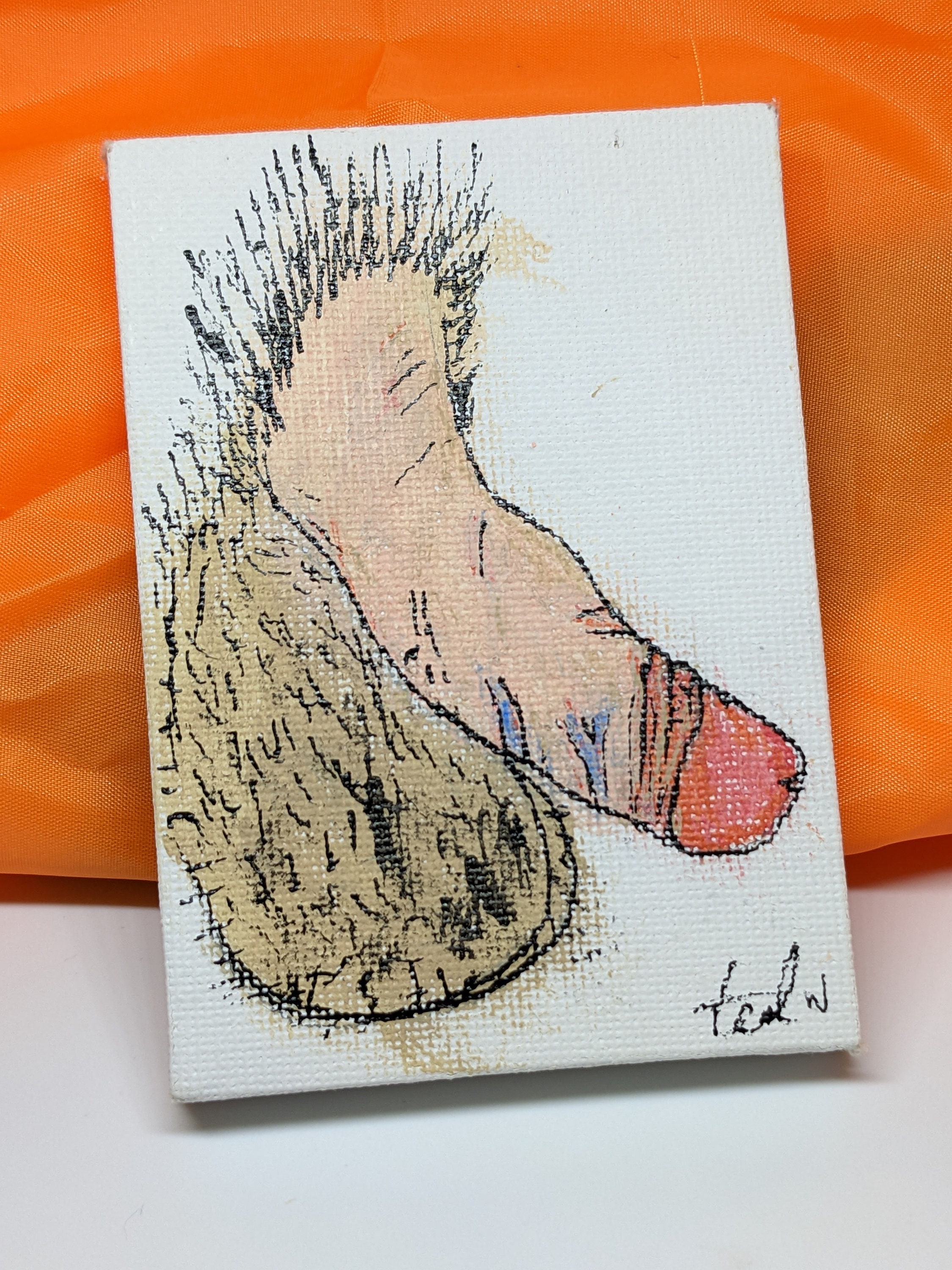 Mini-penis Painting Erotic Realistic Penis Art Penis