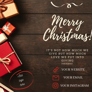 Tarjetas navideñas comerciales imprimibles con logotipo, tarjetas de felicitación corporativas, tarjetas de felices fiestas personalizables para clientes, tarjetas navideñas de empresa
