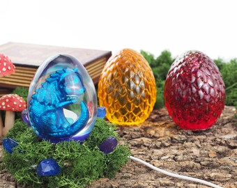 3D Egg Silicone Mold, Dragon Resin Mold, Dragon Egg Night Light Mold, DIY Home Decor