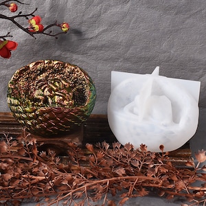 3D Dragon Silicone Mold, Dragon Egg Resin Mold