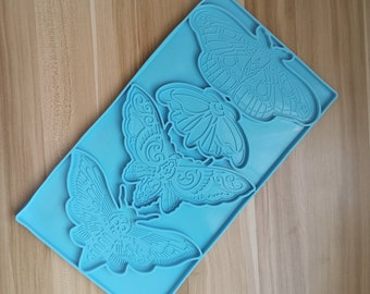 Molde de silicona de polilla grande, molde de resina epoxi, molde colgante de luna, molde para decoración del hogar