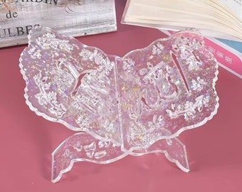 Quran and Bible Book Display Holder Silicone Mold, Cook Book Reading Stand Resin Mold, DIY Home Kitchen Decor