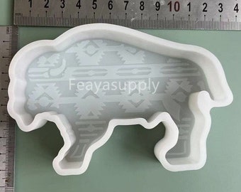 Buffalo Cow Car Freshie Mold, Candle Mold, Epoxy Resin Mold, Soup Mold, Silicone Mold for Aroma Beads