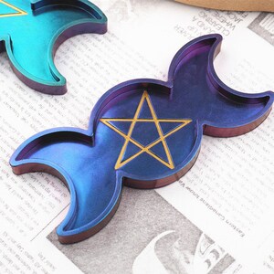 Silicone Trinket Dish Mold, Moon Star Jewelry Dish Resin Mold, Ring Dish Mold, Trinket Jewelry Tray Mold, Epoxy Resin Mold, Desktop Decor