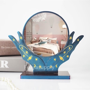 Mirror Frame Mold, Make Up Mirror Silicone Mold, Tabletop Mirror Resin Mold, DIY Home Decor
