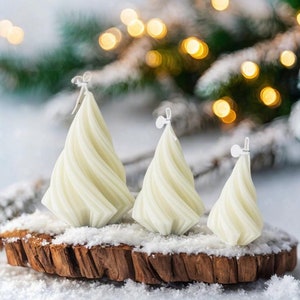 Swirl Christmas Tree Silicone Candle Mold