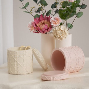 Concrete Planter Mold, Flower Pot Silicone Mold Jewelry Box Resin Mold Candle Vessel Cement Plaster Jesmonite Mold, DIY Home Decor