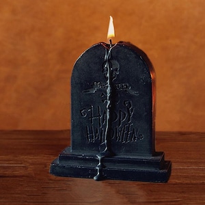 Tombstone Silicone Mold, Halloween Spooky Gravestone Candle Mold, Epoxy Resin Mold, Concrete Mold, Casting Mold,Candle Making Mold