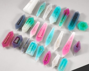 Crystal Pendant Resin Molds, Divination Pendulum Mold, Quartz Pendulum Mold, Healing Point Pendulum Mold, Silicone Resin Mold for Jewelry