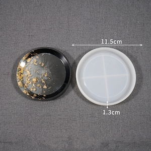 Large Round Coaster Mold, Round Coaster Resin Mold, Silicone Round Coaster Mold for Resin, Silicone Cup Mat Mold, Epoxy Resin Tray Mold
