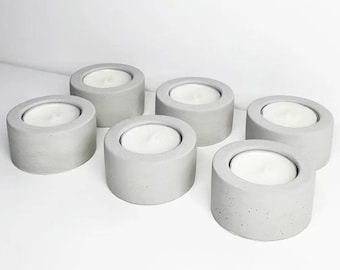 Betonnen theelichthouder siliconen mal, kerst kandelaar cement mal, gips mal, epoxy hars mal