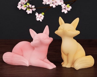 3D Fox Silicone Mold Animal Resin Mold Concrete Mold Plaster Mold, Candle Making Mold, DIY Home Decoration