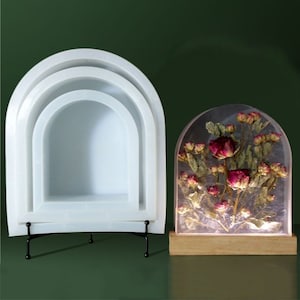 Large Arch Silicone Mold Resin Flower Preservation Mold Concrete Cement Plaster Candle Terrazzo Jesmonite Mold Book End Mold