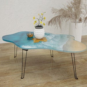 24&quot; Irregular Shape River Table Silicone Mold, 19&quot; 14&quot; Round Coffee Table Epoxy Resin Mold, Large Tray Mold