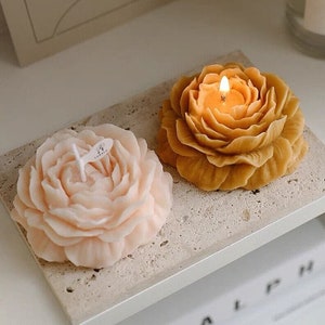 Peony Flower Silicone Mold 3D Flower Scented Candle Mold Fondant Cake Soap Resin Craft Mold