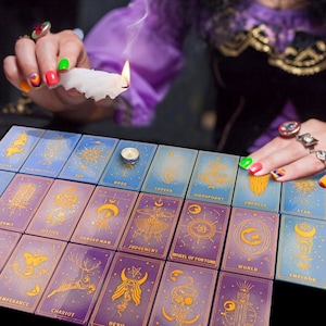 22 Piece Set Tarot Card Silicone Mold